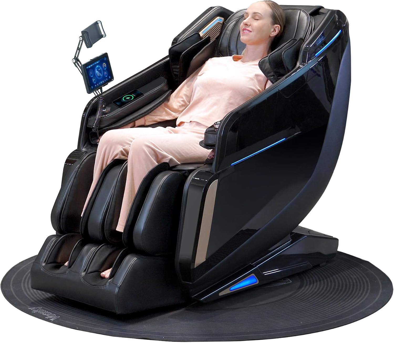 4D Massage Chairs Full Body Sl-Track Zero Gravity Massage Chair Recliner Shiatsu with Heat, AI Voice Control, Foot Roller & 3-Zone Heating - Home Electric Massager for Mom/Wife/Dad/Home Office