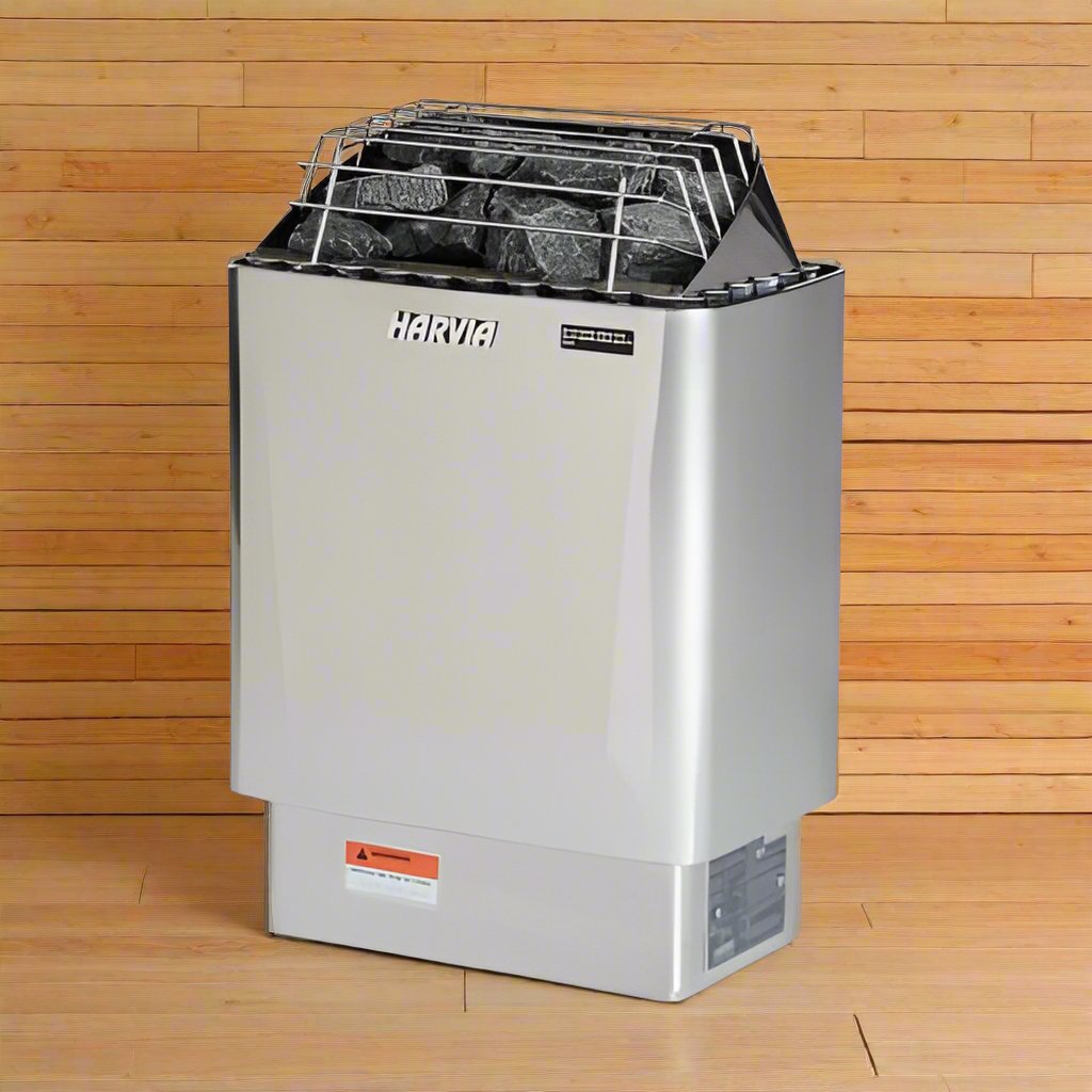 Harvia KIP60W JH60W2401 Kip Series 6kW Stainless Steel Sauna Heater at 240V 1PH Stainless Steel
