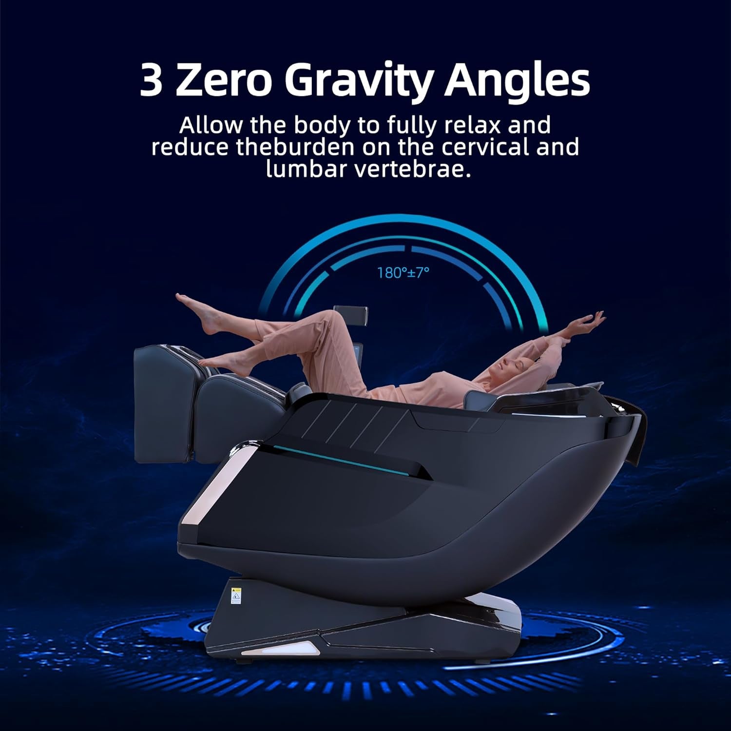 4D Massage Chairs Full Body Sl-Track Zero Gravity Massage Chair Recliner Shiatsu with Heat, AI Voice Control, Foot Roller & 3-Zone Heating - Home Electric Massager for Mom/Wife/Dad/Home Office