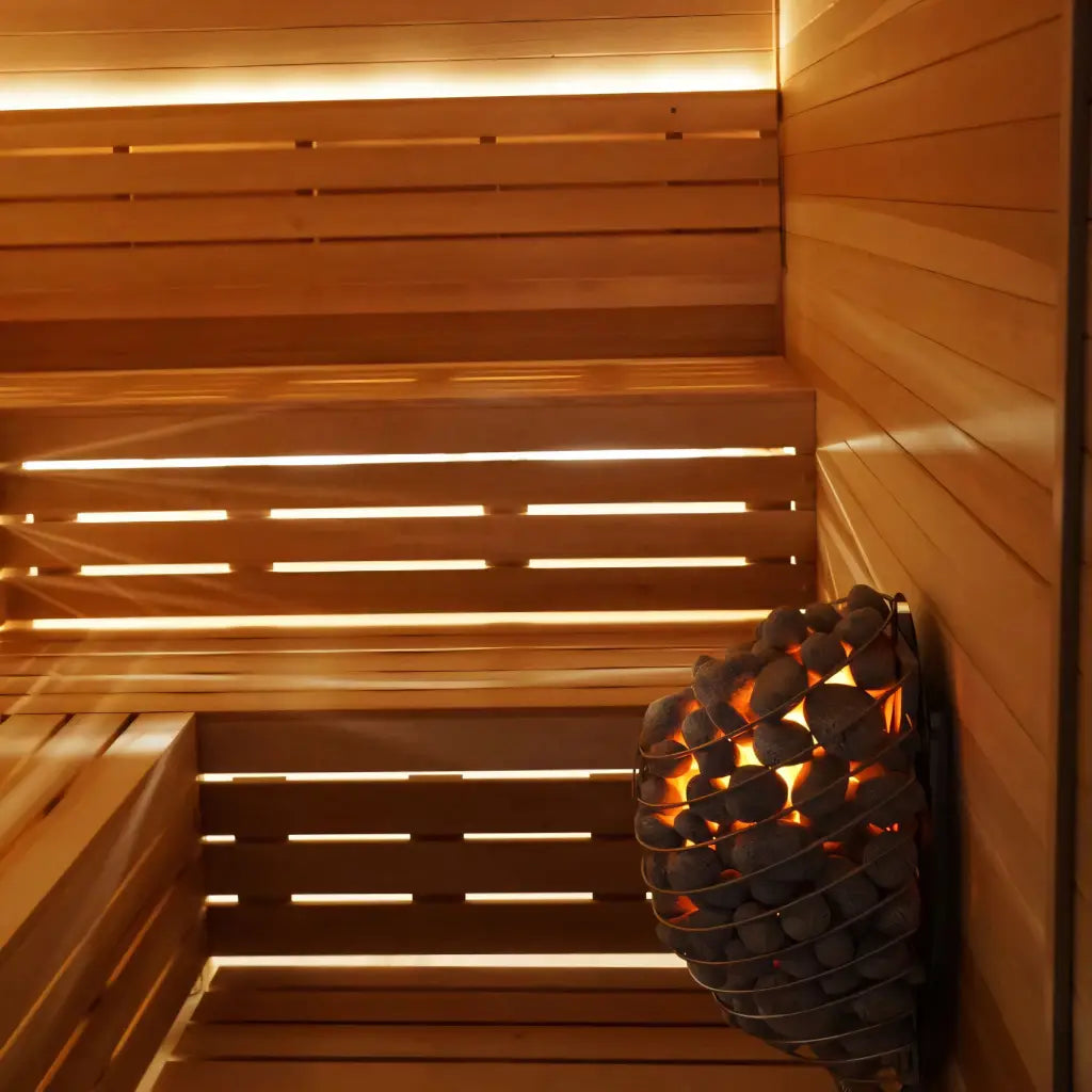 Carbon Smart Saunas - 4' x 8' x 8' - by Finnish Sauna Builders