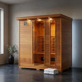 6-Person Cedar Infrared Sauna with 10 Carbon Heaters