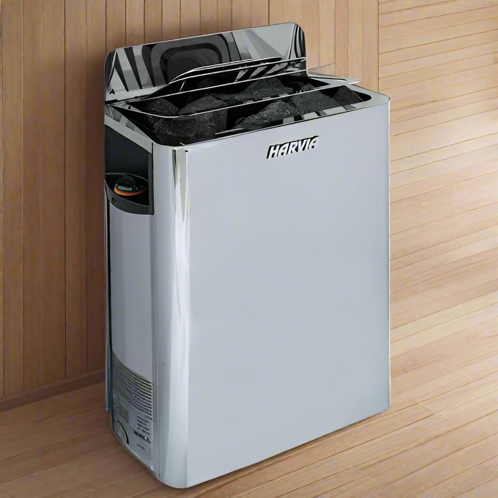 Harvia HSWS6U1B The Wall Series SW60 6kW Stainless Steel Sauna Heater